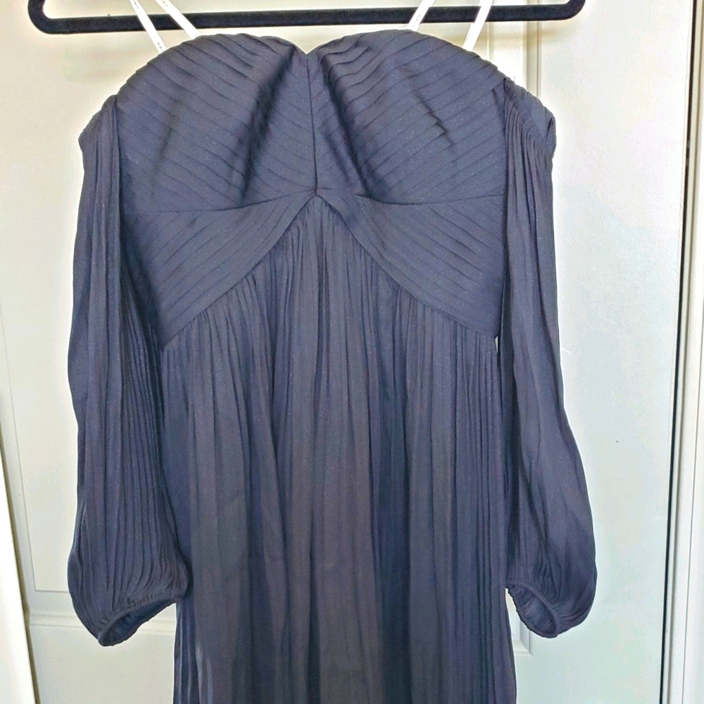 Off shoulder black cocktail dress